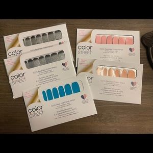 Color Street Nail Polish Strips lot of 5 New In Package